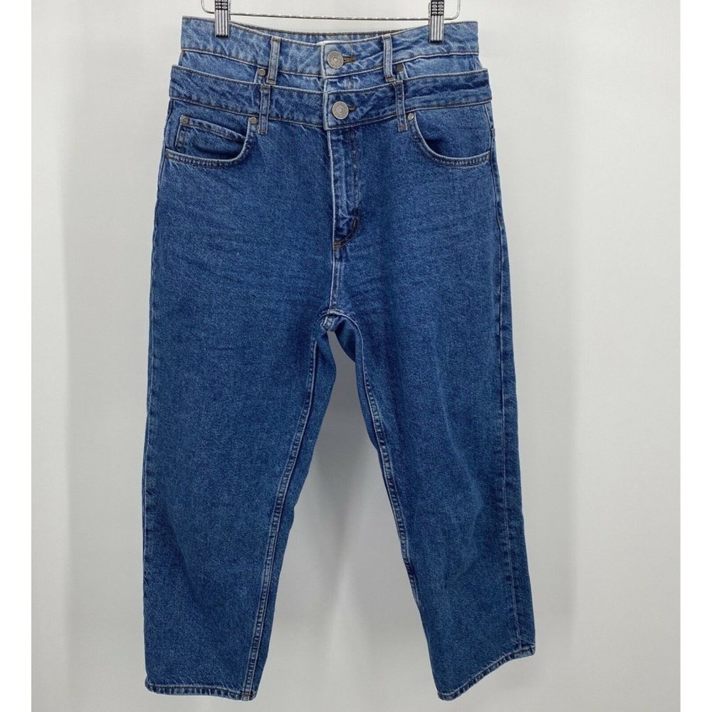 Sandro Paris Mom Jeans Double Waisted High Rise